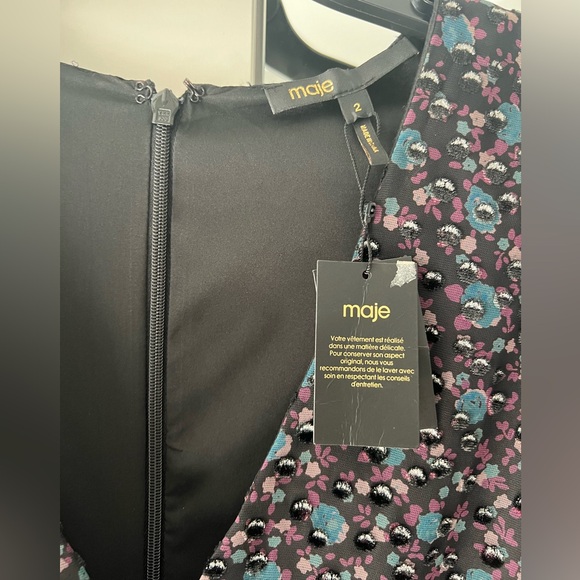 Maje asymmetrical dress size 2 - Picture 3 of 3